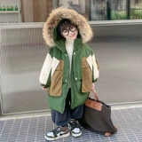 Пуховик для мальчиков, детская куртка, коллекция 2023, в западном стиле, в корейском стиле