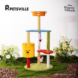 Paisiwei Disney Cat Climbing Frame, Cat House, Cat Tree, All-In-One Large Cat Frame, Multi-Layer, Space-Saving, Claw-Sharpening Pet House