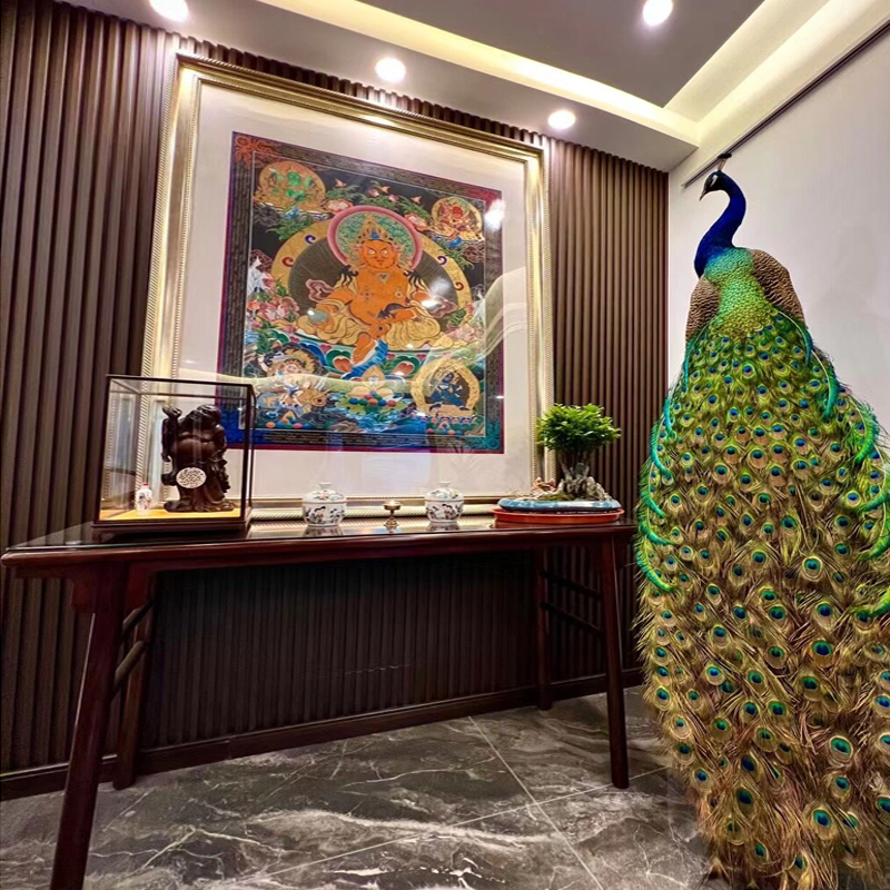 High-End Light Luxury Peacock Specimen Floor-Standing Ornament, Living Room Decoration Craft, Gift-Giving, High-End and Elegant Gift High-End Light Luxury Peacock Specimen Floor-Standing Ornament, Living Room Decoration Craft, Gift-Giving, High-End and Elegant Gift