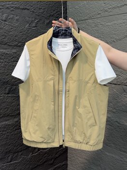 Men's new fall stand collar vest 2026 fashion