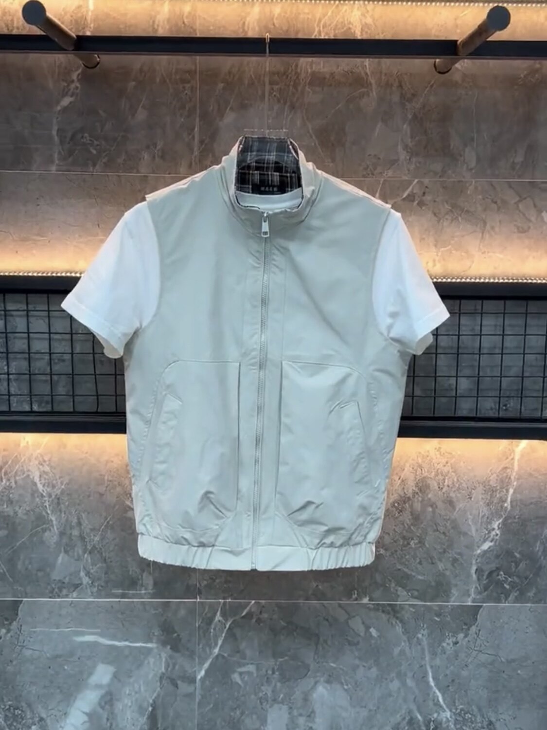 Men's new fall stand collar vest 2026 fashion