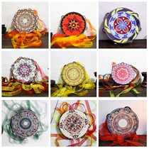 Hand drum dance props ancient style childrens performance hand-held tambourine Dunhuang well algae drum kindergarten hand beat drum metronome