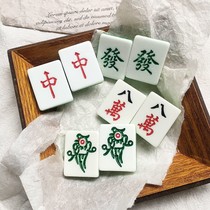 Mahjong hairpin headdress red rich strange hairpin fun funny 80000 demon Ji bangs side clip creativity