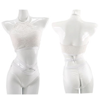 HOPE WIN steel tube dance to serve adult female sense hanging neck split tight waist to practice modern dance