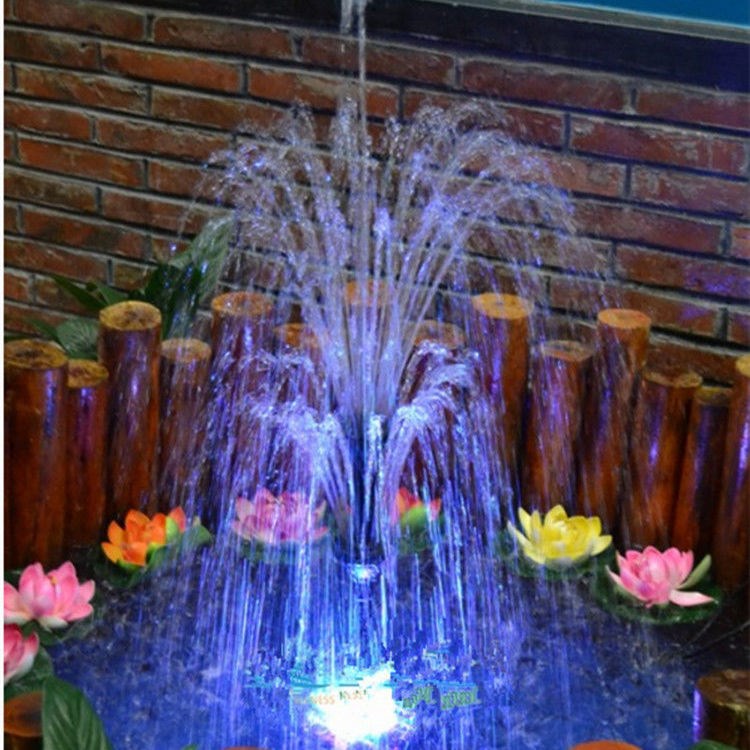 Double deck flower fountain set Fish pool fake mountain courtyard water sprinkler pump DIY fountain nozzle equipment