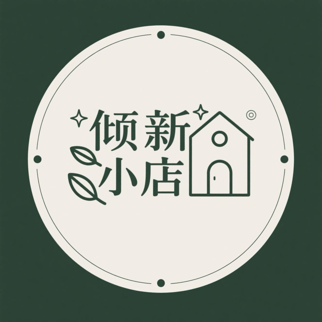 倾新小店的LOGO