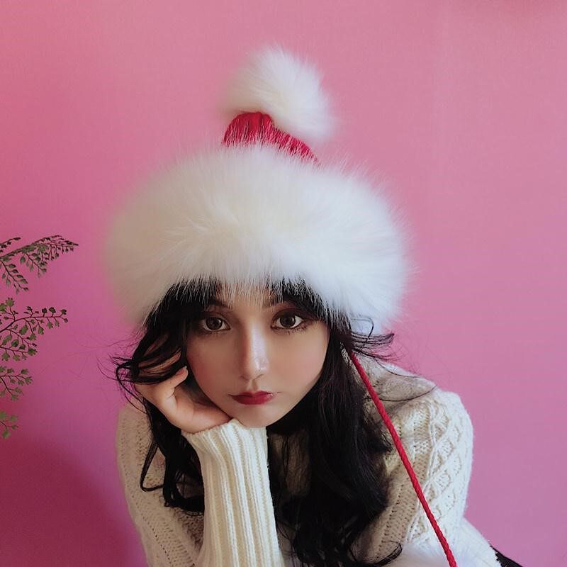 INS cross-year Christmas tree Christmas hat headwear Christmas to New Year's Eve party dress up stage table props 1