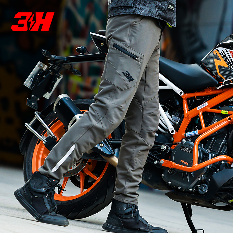 3H Motorcycle Riding Pants Summer Men's Motorcycle Pants Breathable Winter Windproof Anti-Fall Seasonal Casual Workwear Pants-Taobao
