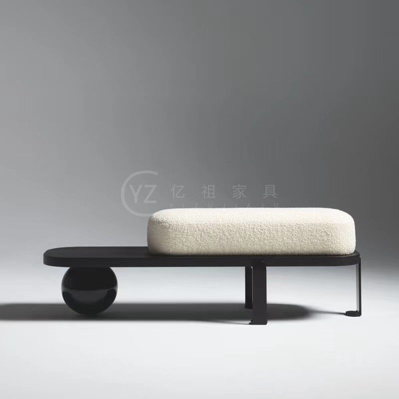 Nordic Minimal Creative Ball Living Room Lamb Surf Bed Bed Stool Bed Bed Stool
