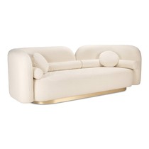 Hanghuan wind large and small household type lamb velvet creative fashion Nordic designer model inter-shaped fabric sofa