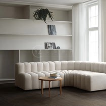 Haizhen Art Multivariate Fabric Coffee Coffee Club Coffee House Two-way Card Designer Model Room Sofa