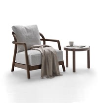 New Chinese small room fabric chair chair designer model room sofa