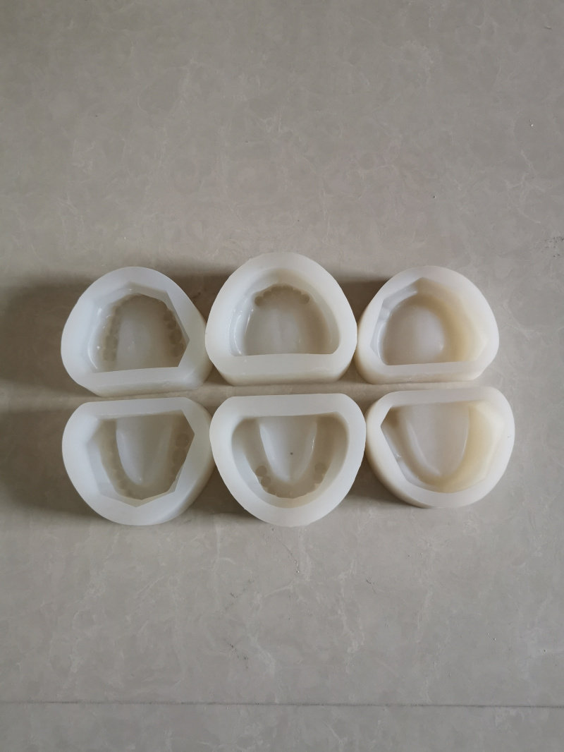 牙科 标准有牙阴模 无牙颌阴模 缺牙 牙不齐错颌牙硅胶模具 包邮