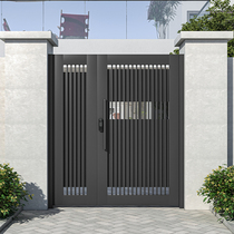 Villa courtyard door customization 6063t aluminum alloy door entrance door rural self-built house door simple style