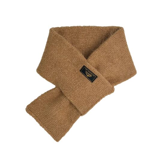 Retro American men's scarf imitation cashmere men's trendy scarf winter warm and versatile casual knitted cross neck gaiter