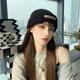 Japanese face-showing small warm woolen hat for women Korean style trendy autumn and winter all-match patch letter knitted hat cold hat for men