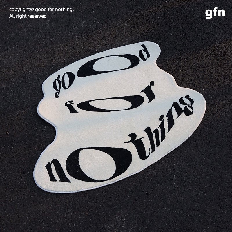 goodfornothingOriginal design logo Carpet Brief Joins Wind Bedroom Living Room Home Family series