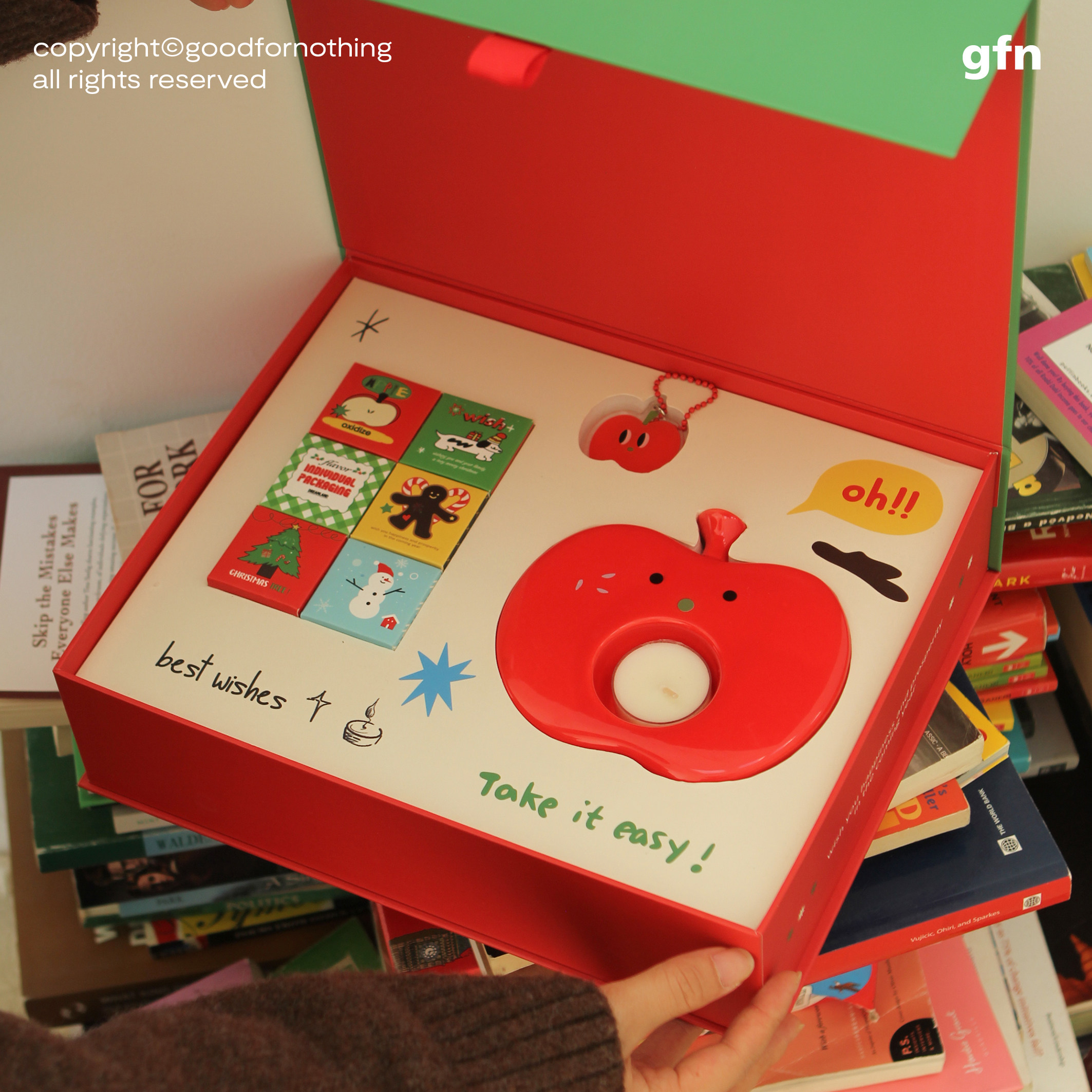 Goodfornowing original scream Apple Christmas gift box fragrant candle birthday present to girlfriend's best friend-Taobao