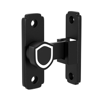 No punching latch door lock indoor bathroom sliding door buckle door bolt sliding door buckle surface mounted 90 degree door lock buckle