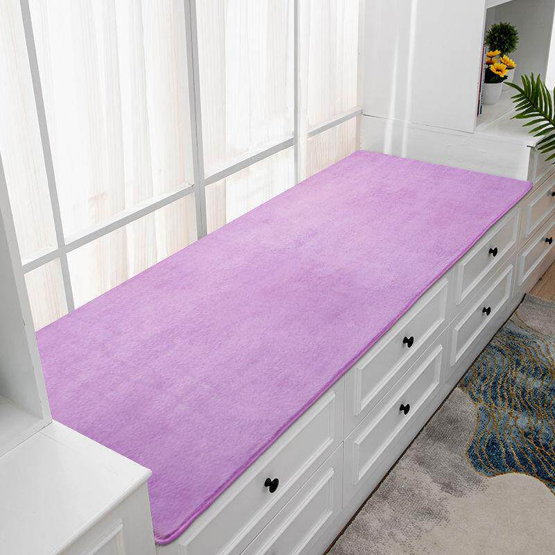Bay window pad window sill pad four seasons general thickened coral fleece bedroom balcony mat tatami mat can be customized