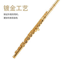 SAIDESEN flute instrument 16-hole closed-hole white copper nickel-plated silver silver flute instrument C tuning