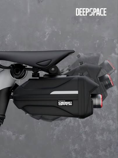 Велосипедный задний фонарь DEEPSPACE Q3Q5 для ночной езды, умный стоп-сигнал, сумка-подсветка для седла, для горных и шоссейных велосипедов