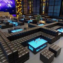 Fujian ktv bar U-shaped sofa custom club k-room tavern private theater corner L-shaped wall deck coffee table