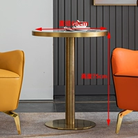 Стол чая с золотой скалой [диаметр 60 высота 75]