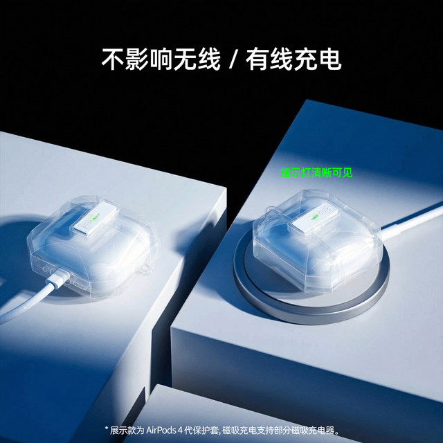 [Guxou Patented Model]Suitable for Airpodspro3 Automatic Pop-Up Crystal Clear Diamond Transparent Protective Case for Apple 1, 2, 3, 4 Generation Airpods4 Earphone Case, High-End Simple New Model