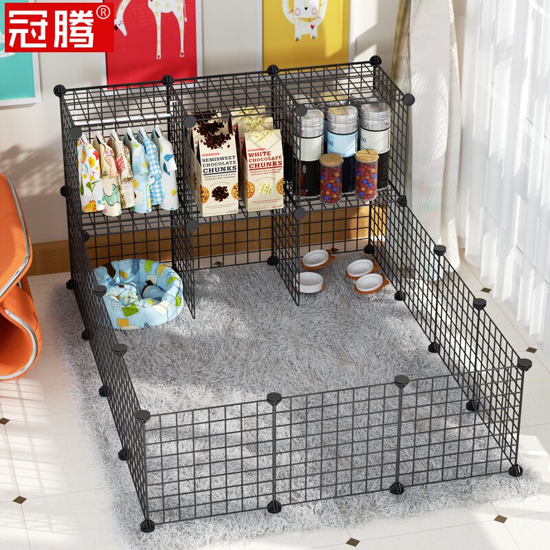 Dog Fencing Indoor Dog Cage Fence Small Midsize Dog Teddy Home Isolated Door Pet Guardrails Kennel Dog Cage