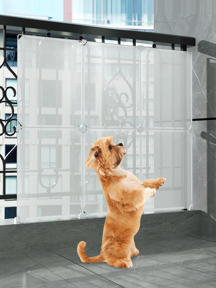Balcony windproof bezel separator frosted plastic plate window sill closed deity Pet Guard Rail burglar-proof netting Rain board