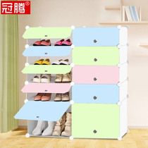 Guan Teng simple shoe rack Simple modern adult multi-layer high shoe cabinet Resin economy plastic assembly boot storage