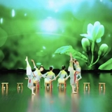 Белый чай чай, исполняющий детские рыбалки, танцевальная одежда Yuyang Классическая детективная детектив Цинсхуи, ароматные прудеры -табуреты