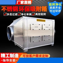 304 stainless steel activated carbon adsorption box environmental protection box secondary dry paint mist filtration industrial waste gas treatment and purification