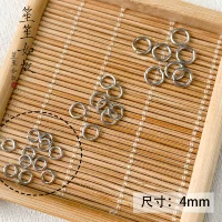 4 -миллиметровое серебряное открытие 50 кусочков