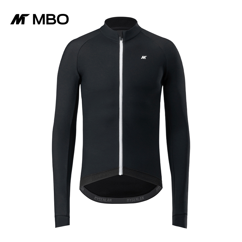 MBO Meissenland Men's catch suede long sleeve riding for flat sand black autumn and winter outdoor warm sportswear