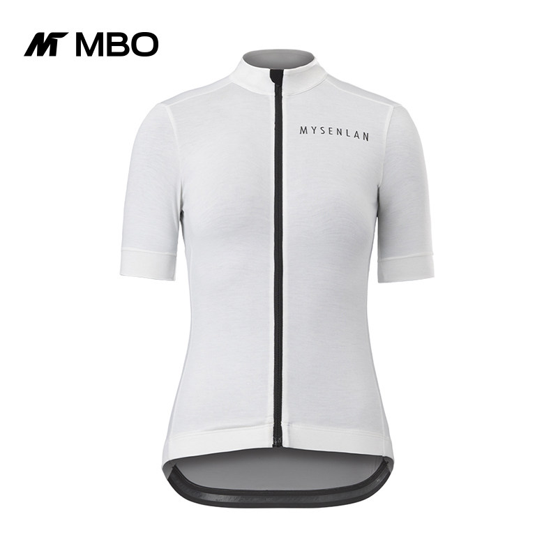MBO Meissenlan Melinu Wool Woman Short Sleeve Riding Suit Sheng Xiao Lead White Spring Autumn Season Outdoor Retro Blouse