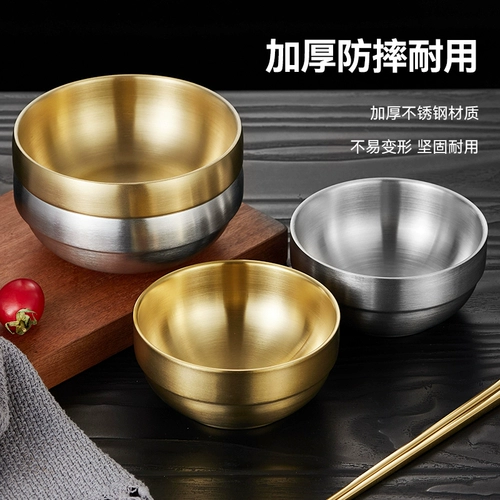 Корейская двухэтажная супница из нержавеющей стали, детская посуда, увеличенная толщина