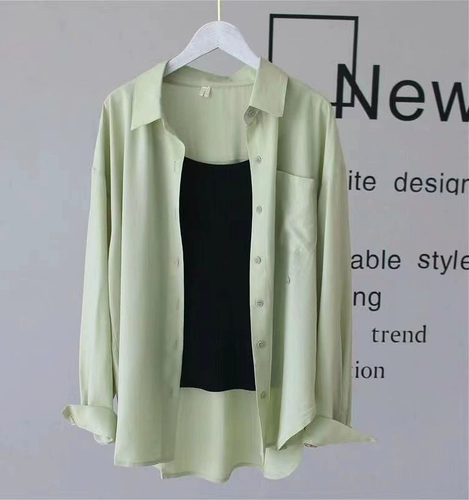 Летняя тонкая рубашка для отдыха, шифоновый лонгслив, кардиган, оверсайз, защита от солнца