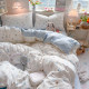 Bedding Set with Double-Layer Gauze, Four-Piece Set, Suitable for All Seasons, 2026 New Model, Thick Bed Sheet and Duvet Cover, Three-Piece Set for Student Dormitory
