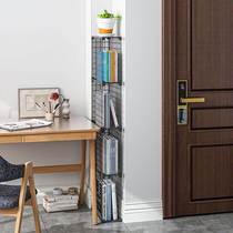 Vinyl record storage rack small bookshelf ultra-narrow table side cabinet floor-standing multi-layer dormitory home storage sandwich students