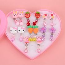 Earrings (cover box) for children wearing earrings for children without earrings princess Esa earrings Princess Sofia