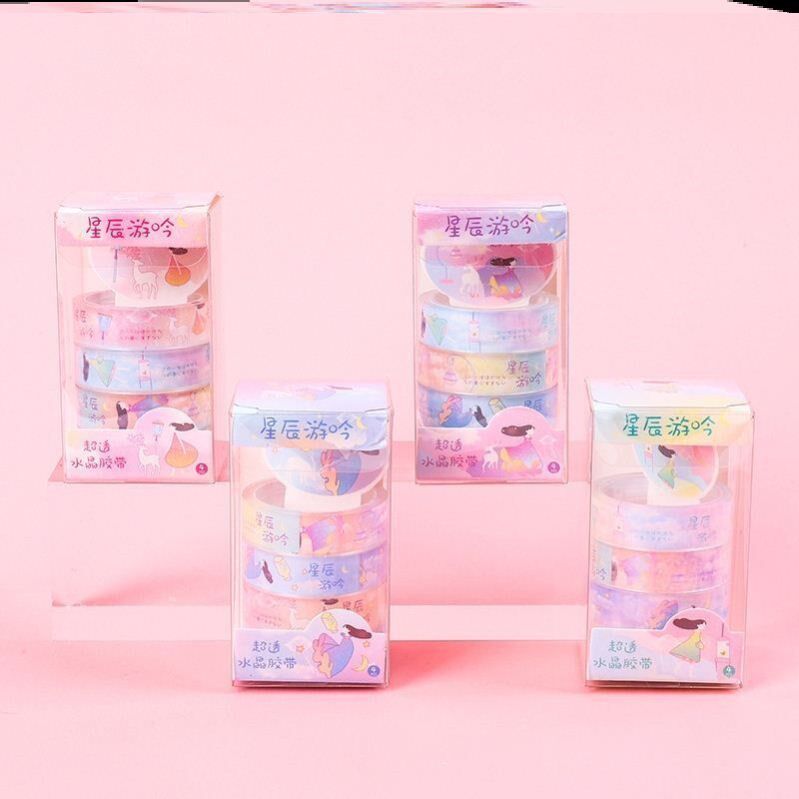 Sticky ball glue roll stick adhesive ball adhesive tape full set of adhesive tape student Girl Hearts Mesh Red Decompression Balls