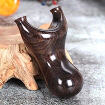 Purple Honolulu solid wood slingshot wood wooden log head anti-curl flat leather bow fat flying tiger fork outdoor wood slingshot