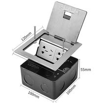 gastongerin Ground Socket Hidden Stainless Steel 120 General Plug Splash Ground Socket Two-Two