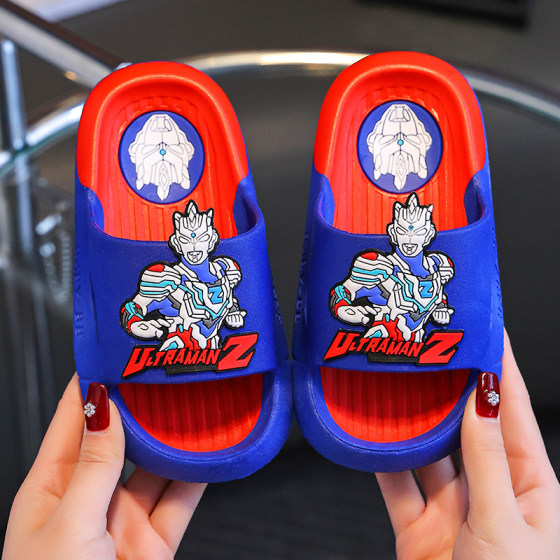奥特曼拖鞋儿童男夏季泽塔防滑室内洗澡小中童男童宝宝儿童凉拖鞋