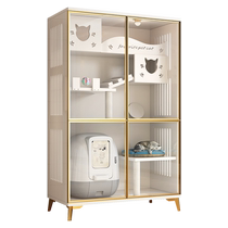 Cat Villa Electric Cat Litter Box Special Home Indoor Extra Large Free Space Cat Nest Cat House Cat Cabinet Solid Wood Cat Cage