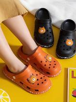Beach non-slip clogs lightweight slippers womens summer soft-soled cartoon accessories outer wear beach non-products