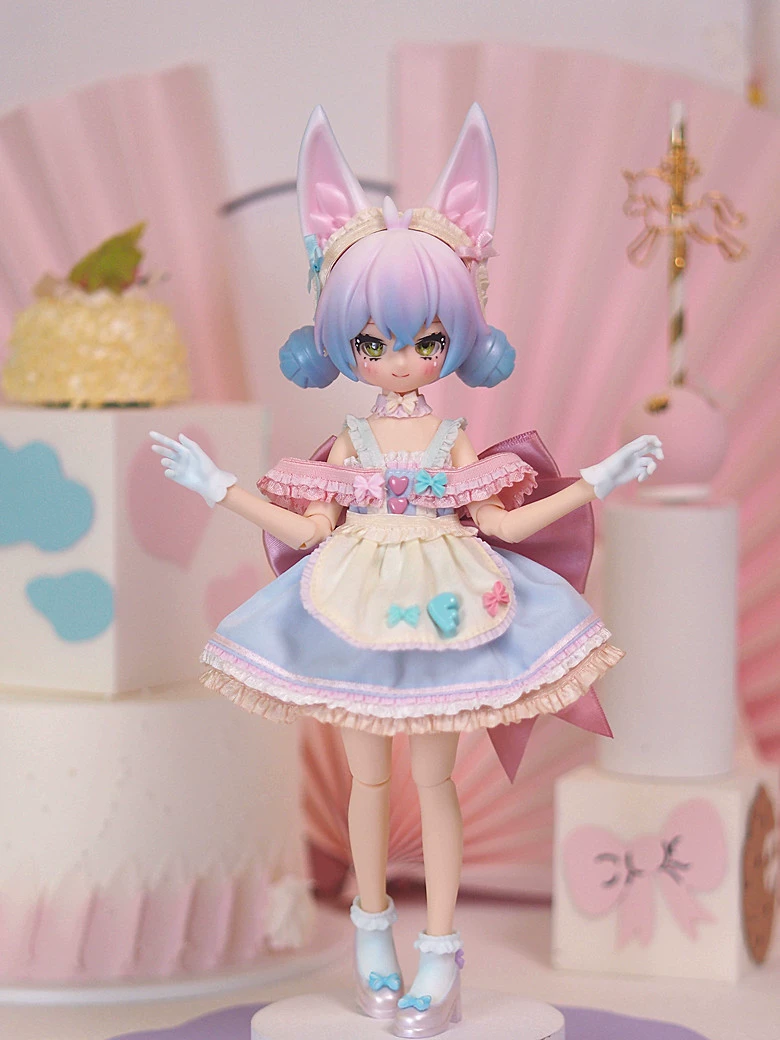 Подлинная UFDOLL 6 точек BJD MINI Tea Blind Basic Box Move Patrol игрушка Качели Игровая Девочка Подарок