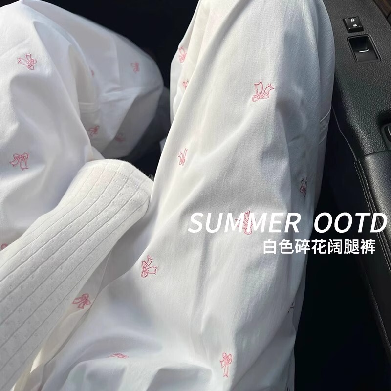 French Uamtor Maternity Pants, Summer Thin Style, Suitable for Wearing Outside, Yamamoto Wide-Leg Pants, Non-Constricting, Petite Size, Plus-Size Straight-Leg Pants